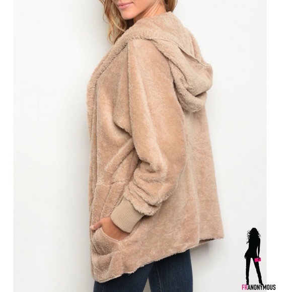 Beige Soft Sherpa Jacket - Picture 2 of 5